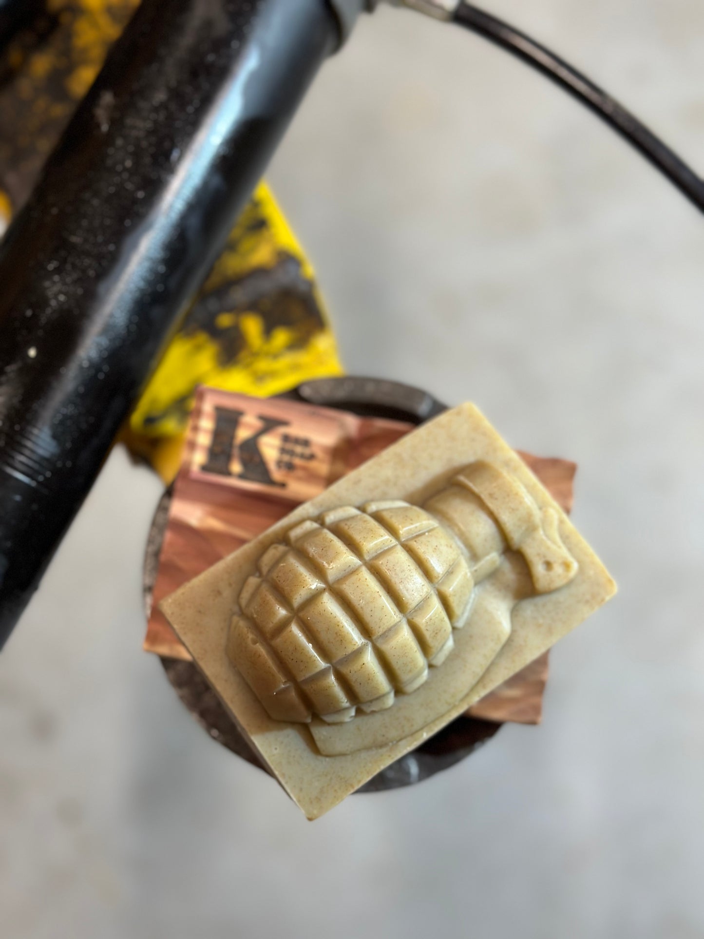 Mechanic essential oil soap bar.  All Natural vegan soap.  Made by Veteran Owned Company.