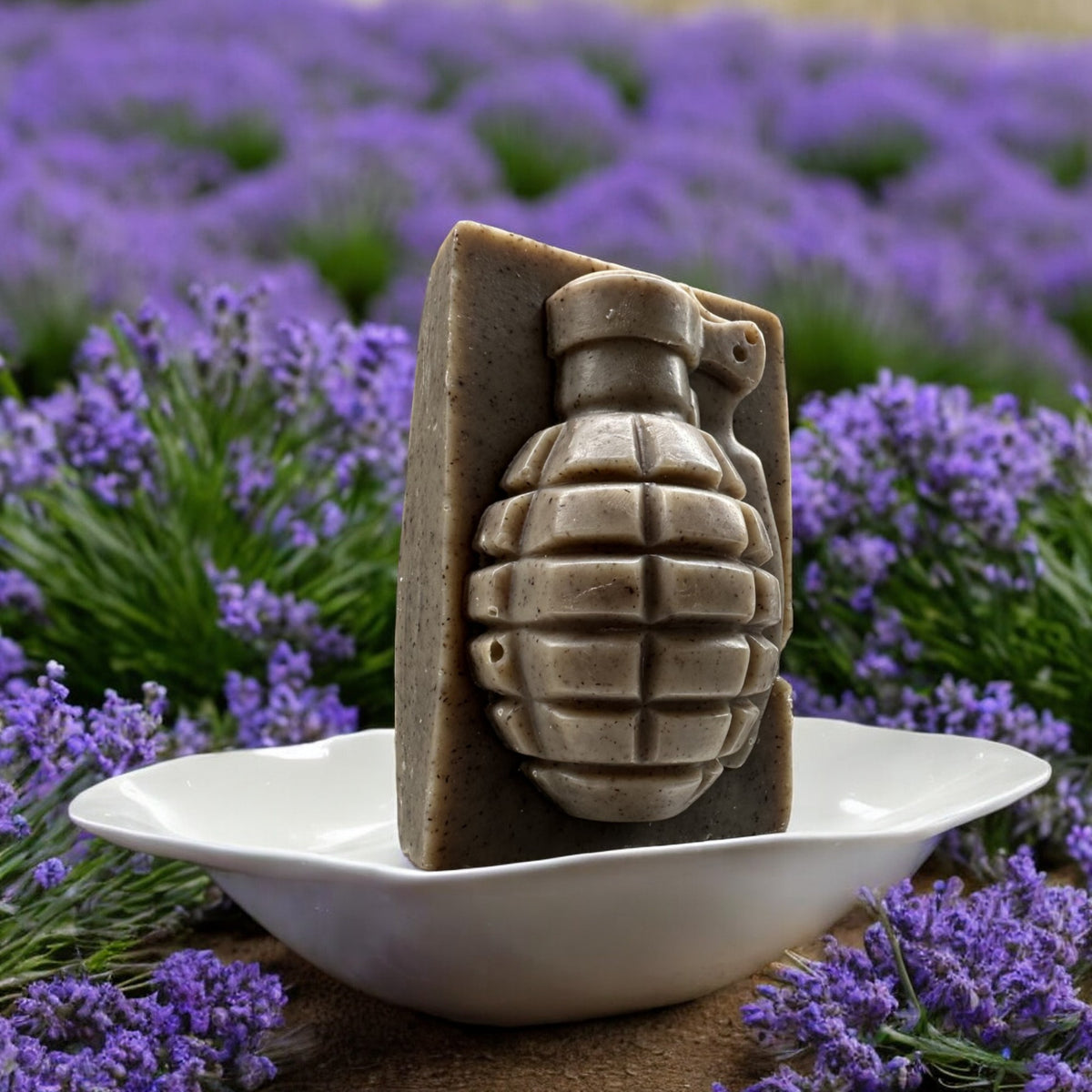 Lavender and oatmeal essential oil soap bar. All Natural vegan soap. Made by Veteran Owned Company.