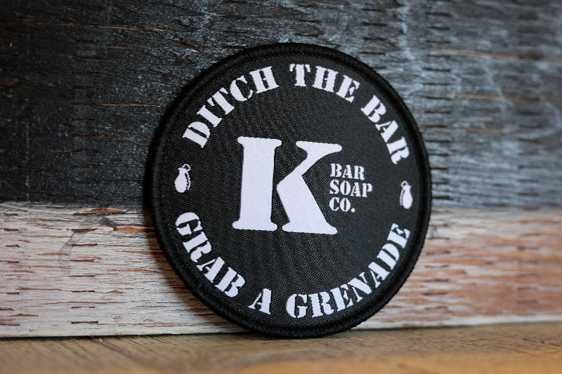 Ditch the Bar Grab a Grenade Logo Patch