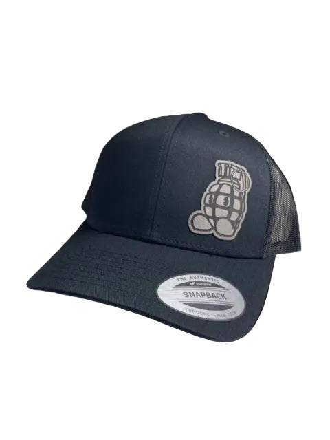 “Boomer” Snapback Leather Patch Cover