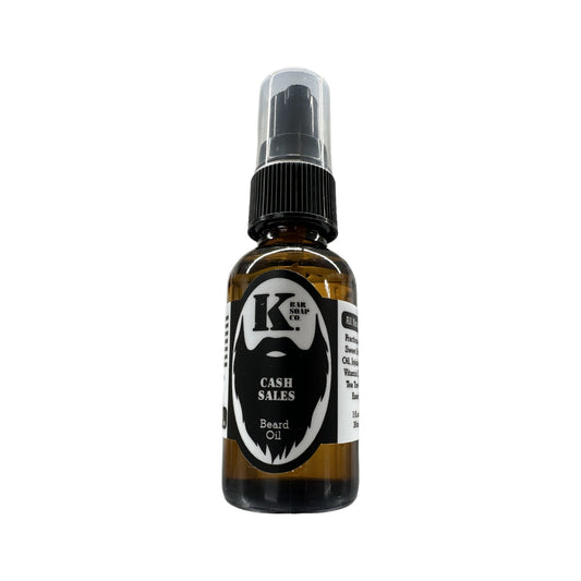 Cash Sales Premium Natural Beard Oil – patchouli scent – K Bar Soap Co