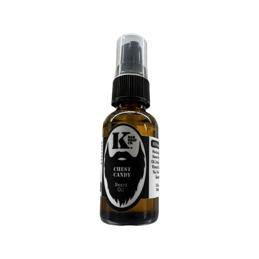 Chest Candy Premium Natural Beard Oil – clearance scent – K Bar Soap Co