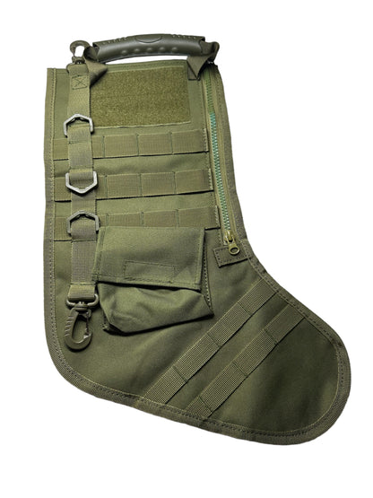OD green tactical MOLLE Christmas stocking