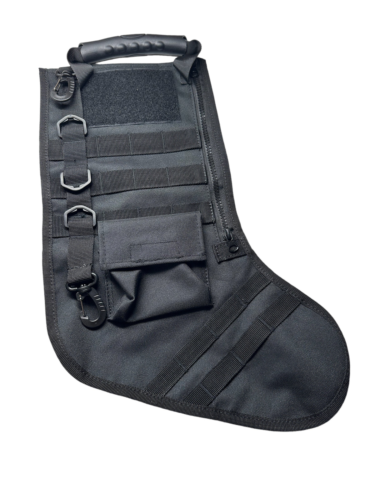 Black tactical MOLLE Christmas stocking