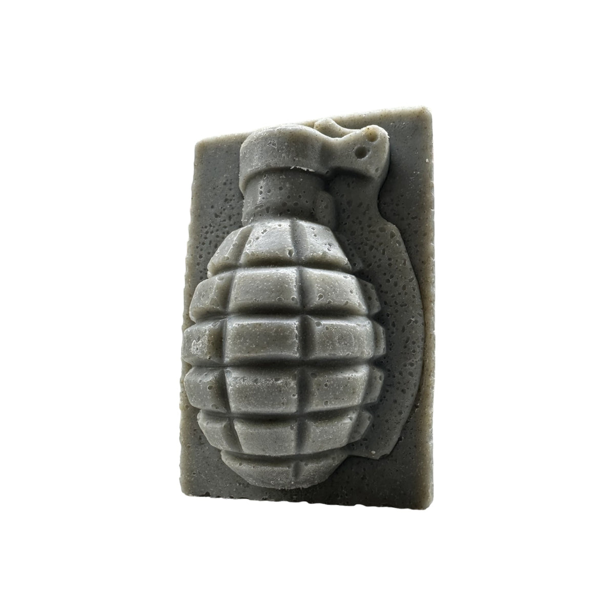 Kaneohe Bay grenade soap bar, juniper and forest scent, front view