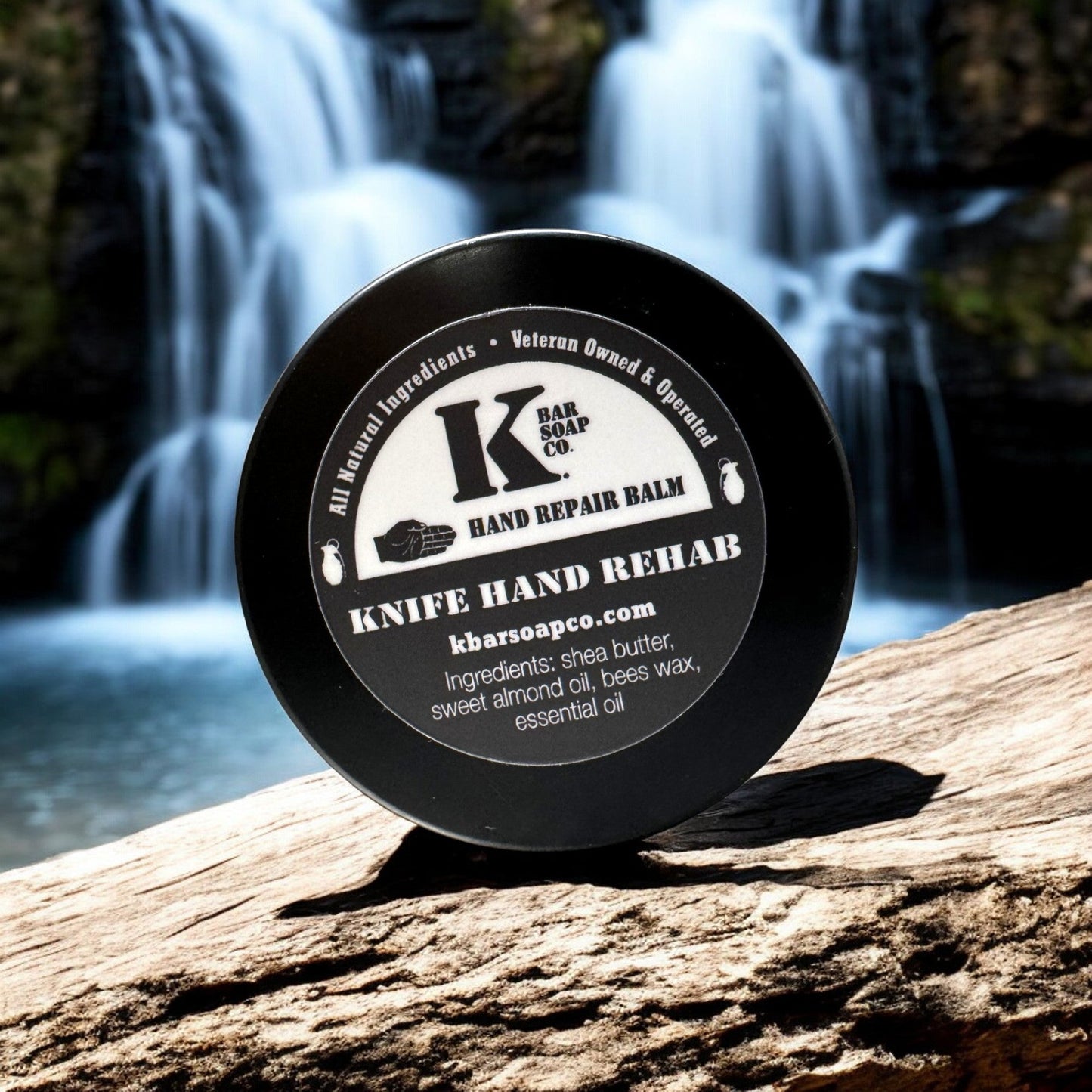
                  
                    Knife Hand natural dry skin rehab repair balm 1oz for working hands - K Bar Soap Co
                  
                