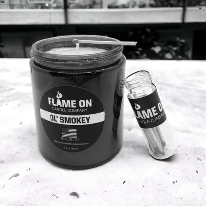 Flame On Match Jar grooming product – K Bar Soap Co