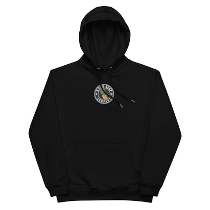Black Boomer premium eco hoodie, front