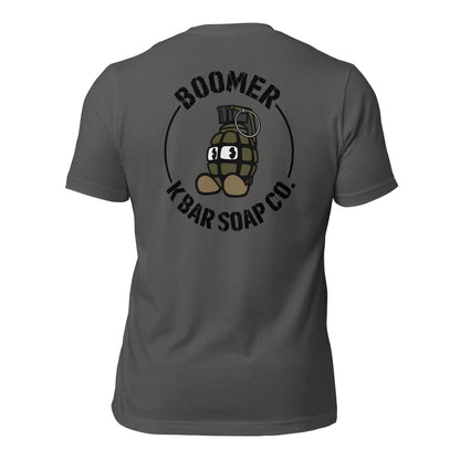 Boomer Logo Bella Canvas T grooming product product photo – K Bar Soap Co