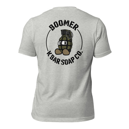 Boomer Logo Bella Canvas T grooming product product photo – K Bar Soap Co