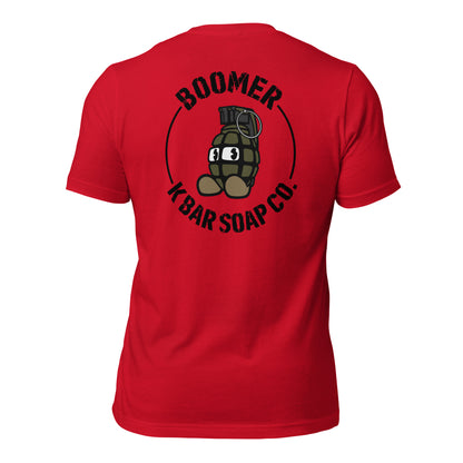 Boomer Logo Bella Canvas T grooming product product photo – K Bar Soap Co
