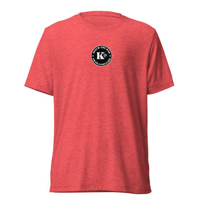 Red Pineapple Frag tri-blend t-shirt, front