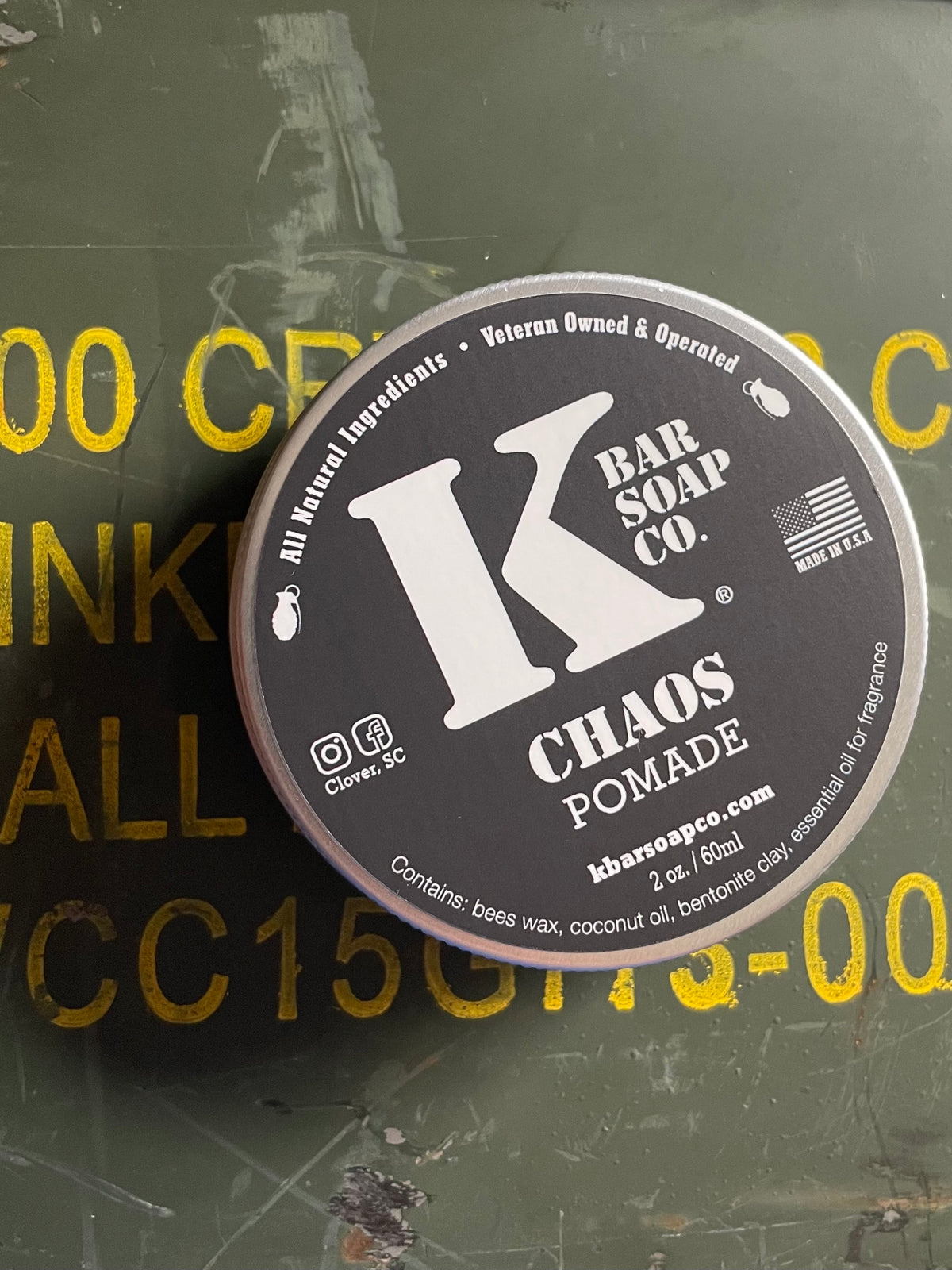 Chaos Natural Hair Pomade product photo – K Bar Soap Co