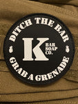Ditch the Bar Grab a Grenade Logo Patch 